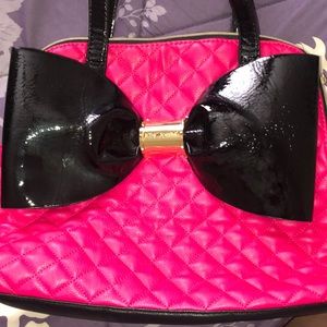 Betsy Johnson hot pink purse